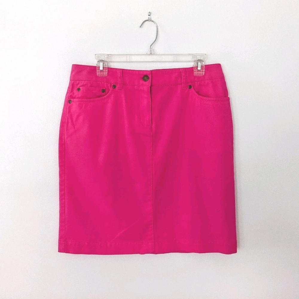 Hot Pink Denim Jones New York Sport Skirt- Size 10